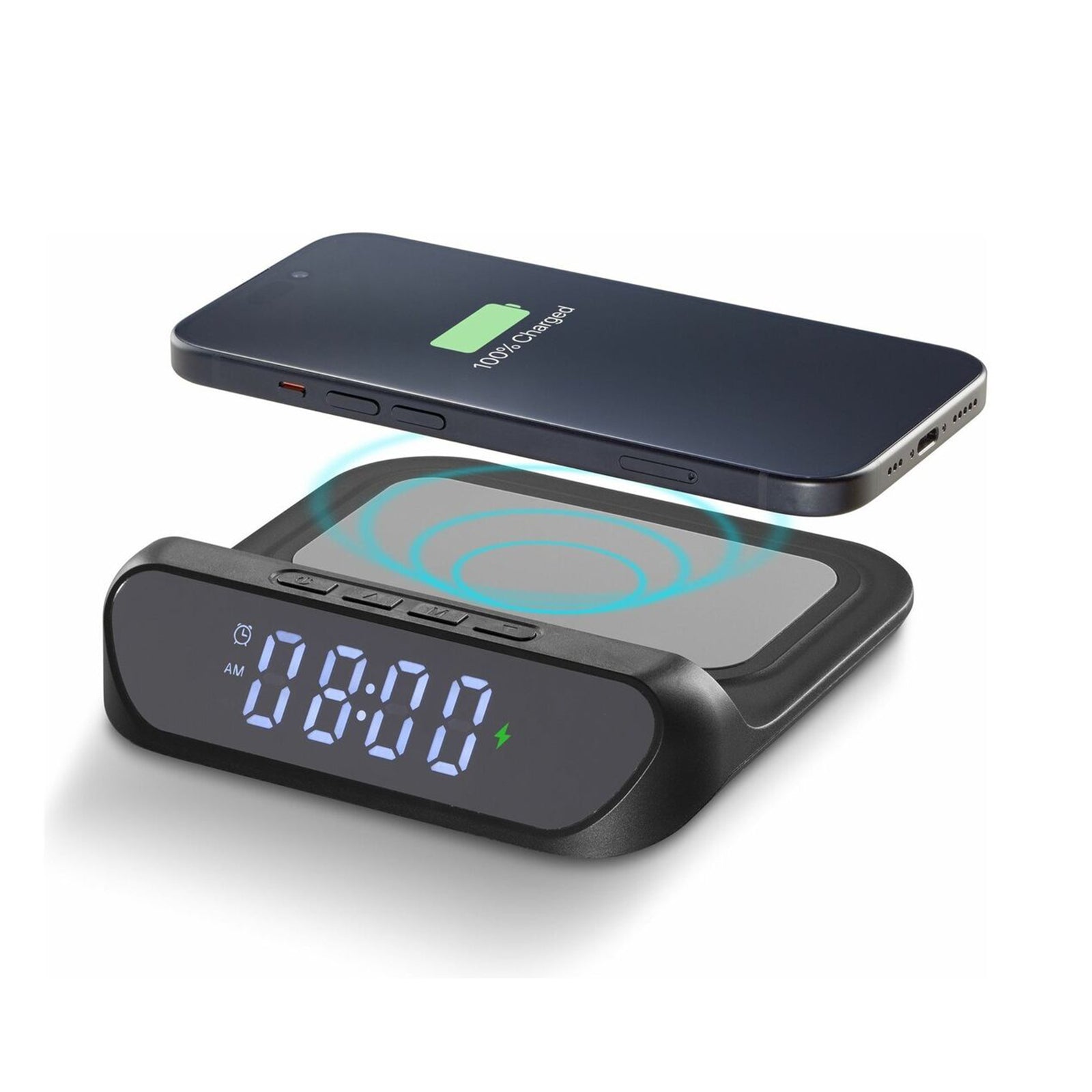 CELLULALRLINE WIRELESS CLOCK - BLACK
